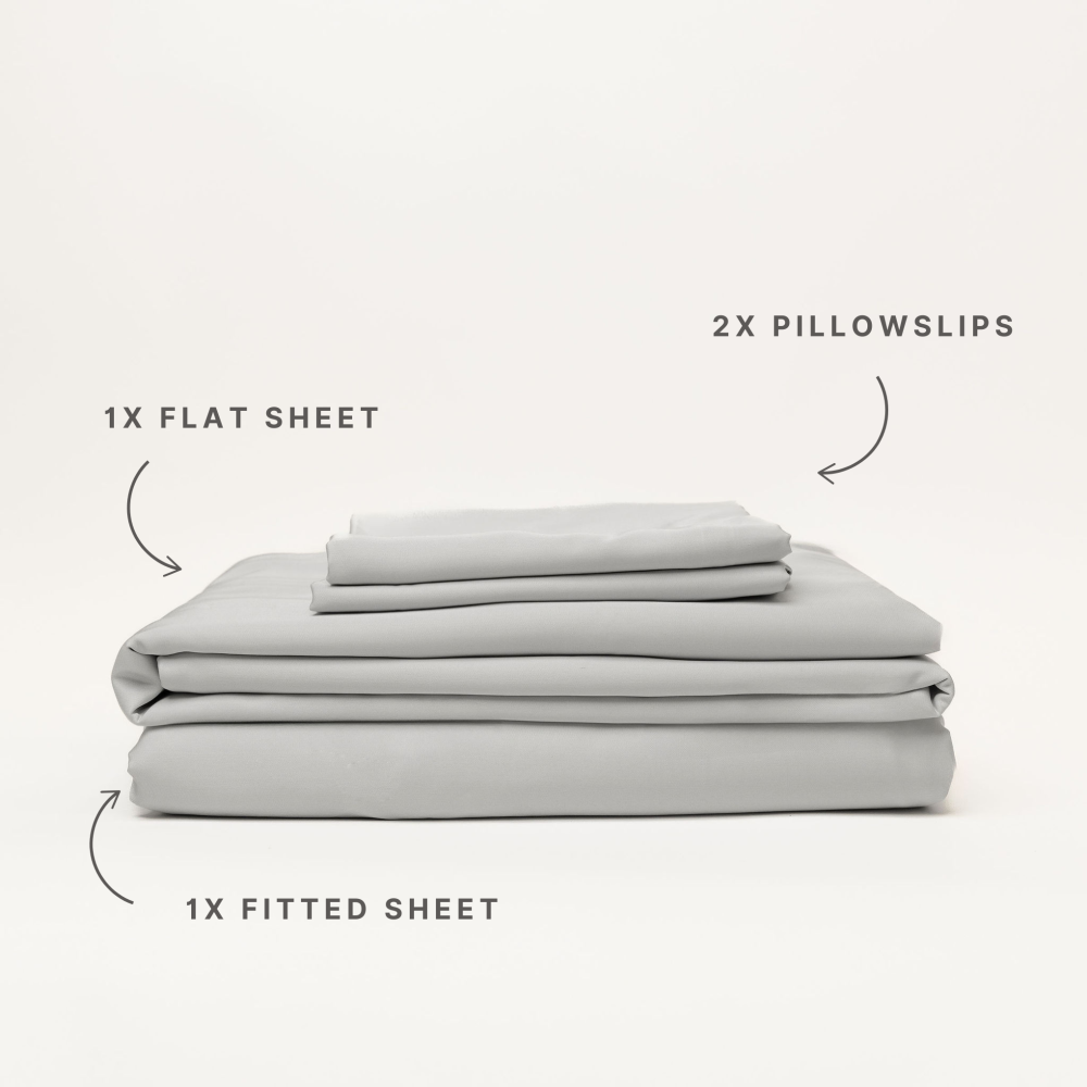 Bamboo Sheet Set - Silver